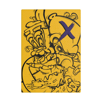 Platno - crno x žuto