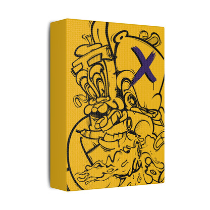 Platno - crno x žuto